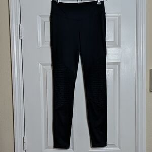 ANNA & AVA Navy High Waisted Moto Workout Leggings